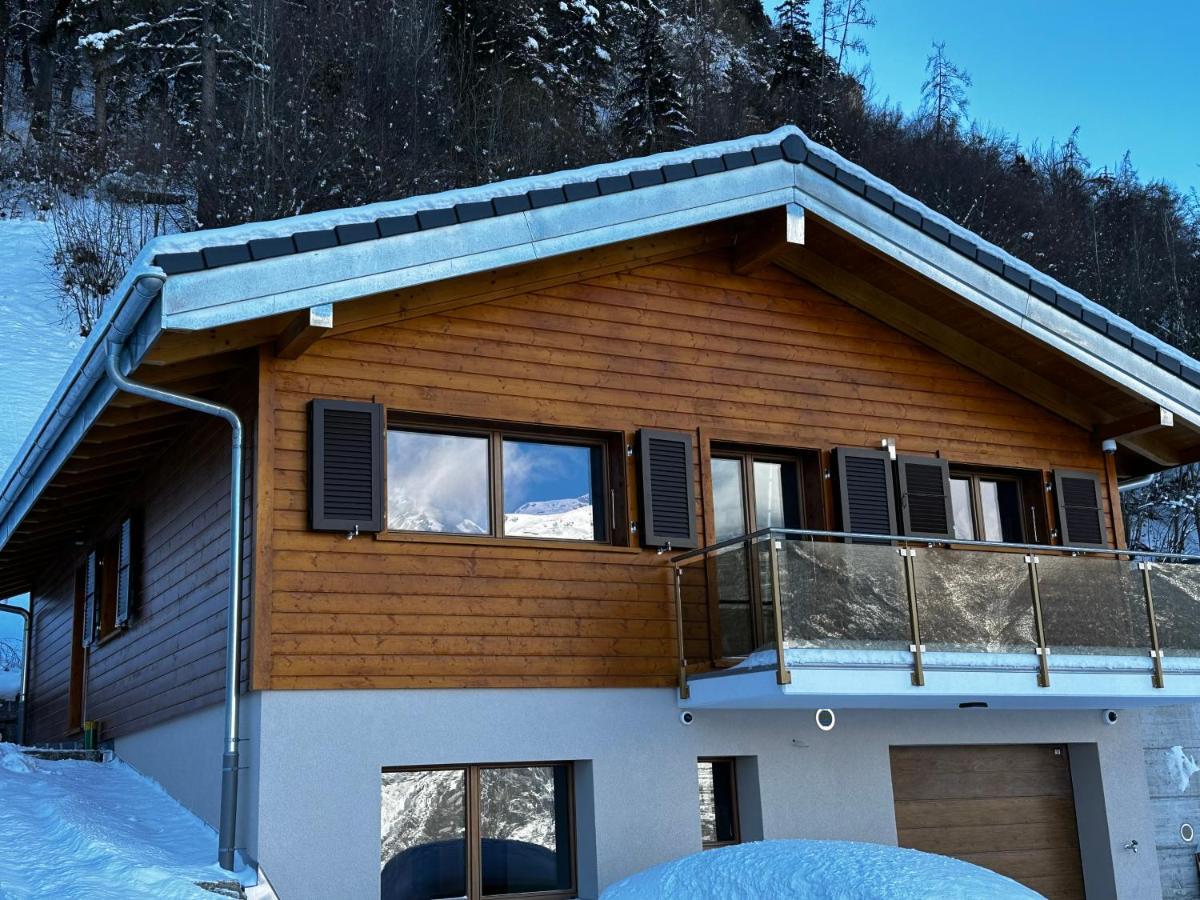 Chambres D'Hotes Les Louettes A Sapinhaut Canton Du Valais Saxon Екстер'єр фото