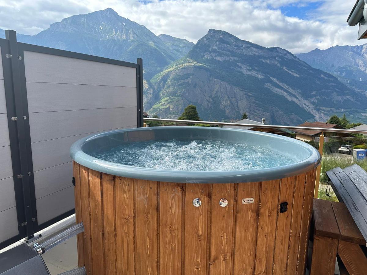Chambres D'Hotes Les Louettes A Sapinhaut Canton Du Valais Saxon Екстер'єр фото